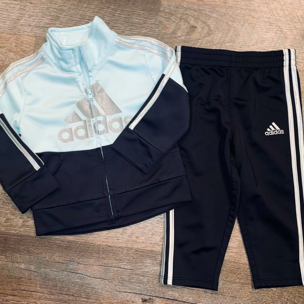 Adidas 2 piece matching track suit set!
